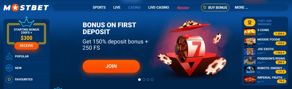 MOSTBET OFFICIAL WEBSITE - OVERVIEW